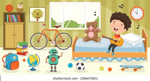 Children Having Fun In A Room