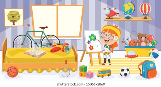 Children Having Fun In A Room