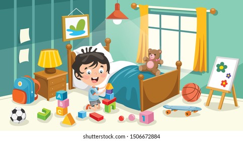 18,095 Happy children bed Stock Vectors, Images & Vector Art | Shutterstock