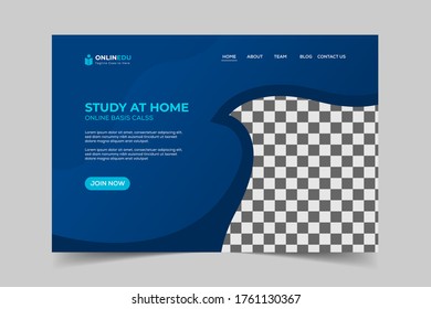 Children at home with tutor or parent getting education, tiny people. Home schooling, home education plan, homeschooling online tutor concept. Website homepage landing web page template