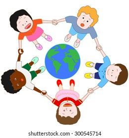 Children in hope of a global environment