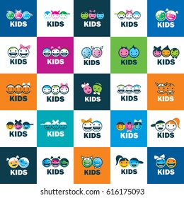 children icon design template. Vector illustration of icon