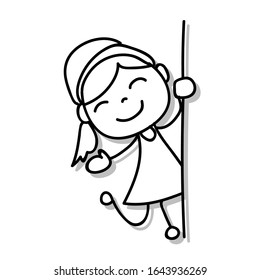 Hand Drawing Cartoon Happy Kids Images Stock Photos Vectors Shutterstock