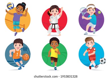 Children intently play sports that they are interested. Popular sports that promote healthy body growth to kids.