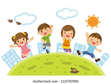 Children to jump.