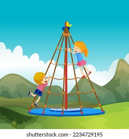 children kid playing outdoor activity vector beautiful