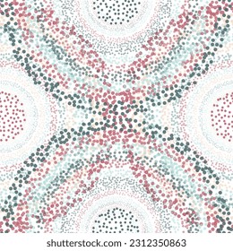 Children, kids sketch drawing. Fashion modern style. Endless fabric print. Retro Seamless Pattern with Circles