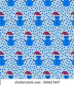 children, knitted, winter, Christmas pattern