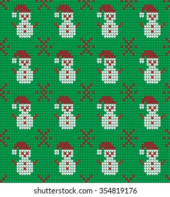 children, knitted, winter, Christmas pattern