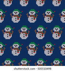 children, knitted, winter, Christmas pattern