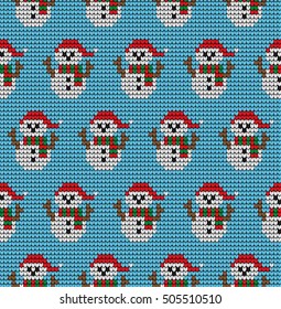 children, knitted, winter, Christmas pattern