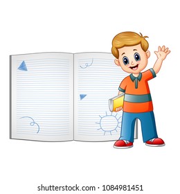 Children are learn something on book