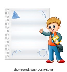 Children are learn something on book