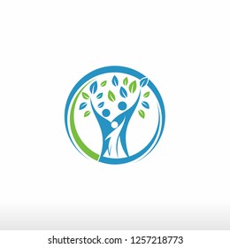 children learn and Tree Kids Logo playful