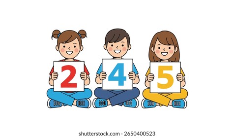 Children learning numbers counting education early childhood development fun activities growing up smart kids