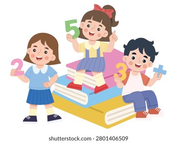 Children Learning Numbers and Math