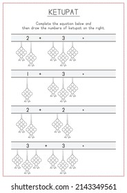 Children Learning Printable - Counting Ketupat