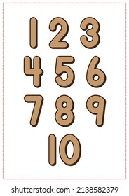 Children Learning Printable - Numbers Poster Landscape