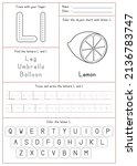 Children Learning Printable - Tracing, Coloring, and Writing Alphabet L