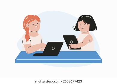 Children Learning with Technology in Classrooms for Modern Education