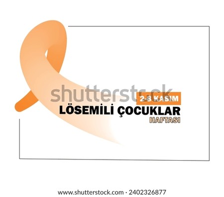 children with leukemia week concept vector illustration. (Text Translate: children with leukemia week)