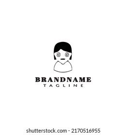 children logo cartoon icon design template black modern isolated vector