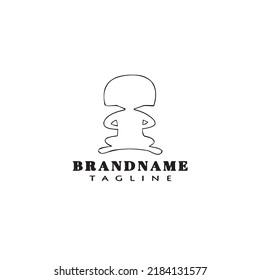 children logo cartoon icon design template black modern isolated creative illustration