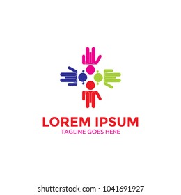 children logo. child care. kindergarten. pre school. icon. vector illustration. minimalist