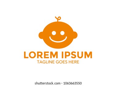 children logo. kindergarten. icon. vector illustration. simple. minimalist