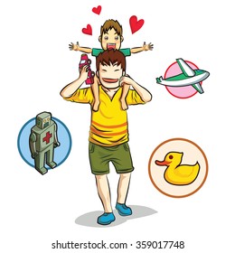 children love dad
