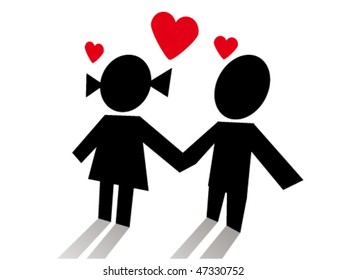 children loving each other