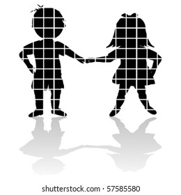 CHildren made by squares