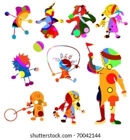 Children made from circles
