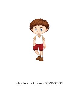 children mascot icon logo vector