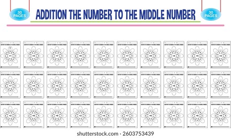 Children math vector worksheets for classroom