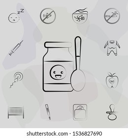 Children meals concept line icon. Universal set of maternity for website design and development, app development