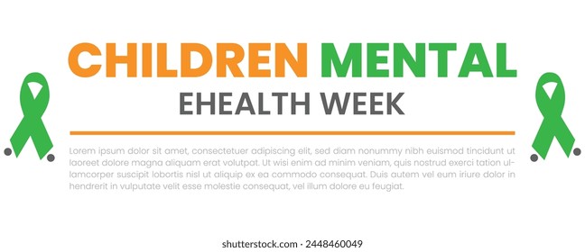Children mental health week, mental awareness week. mental mental health 