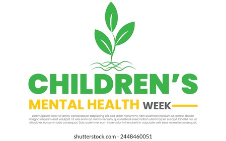 Children mental health week, mental awareness week. mental mental health 