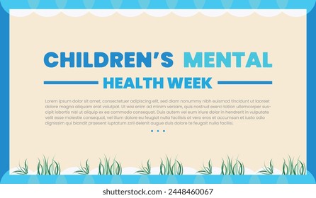 Children mental health week, mental awareness week. mental mental health 