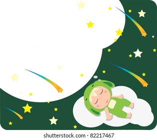 Children in the meteor dream