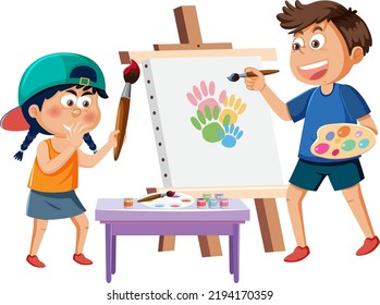 5,438 Cartoon canvas children Images, Stock Photos & Vectors | Shutterstock