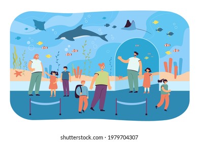 水族館 家族 のイラスト素材 画像 ベクター画像 Shutterstock
