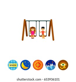 Children in Park Icon