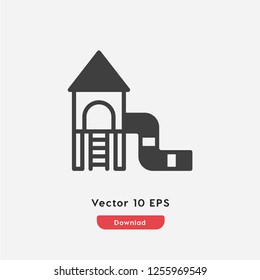 Children park vector icon. Park toys symbol. Linear style sign for mobile concept and web design. Park for children symbol illustration. Pixel vector graphics - Vector.
