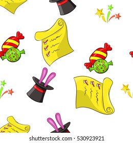 Children party pattern. Cartoon illustration of children party vector pattern for web