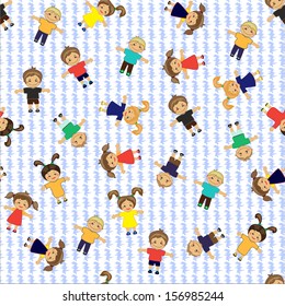 children  pattern seamless  vector pattern, babies fun backgrounds