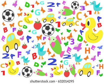 children patterns seamless background