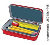 Children Pencil Case vector illustration