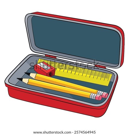 Children Pencil Case vector illustration