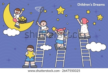 Children Picking Stars from the Sky